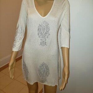 Glam Cashmere Top With Beads